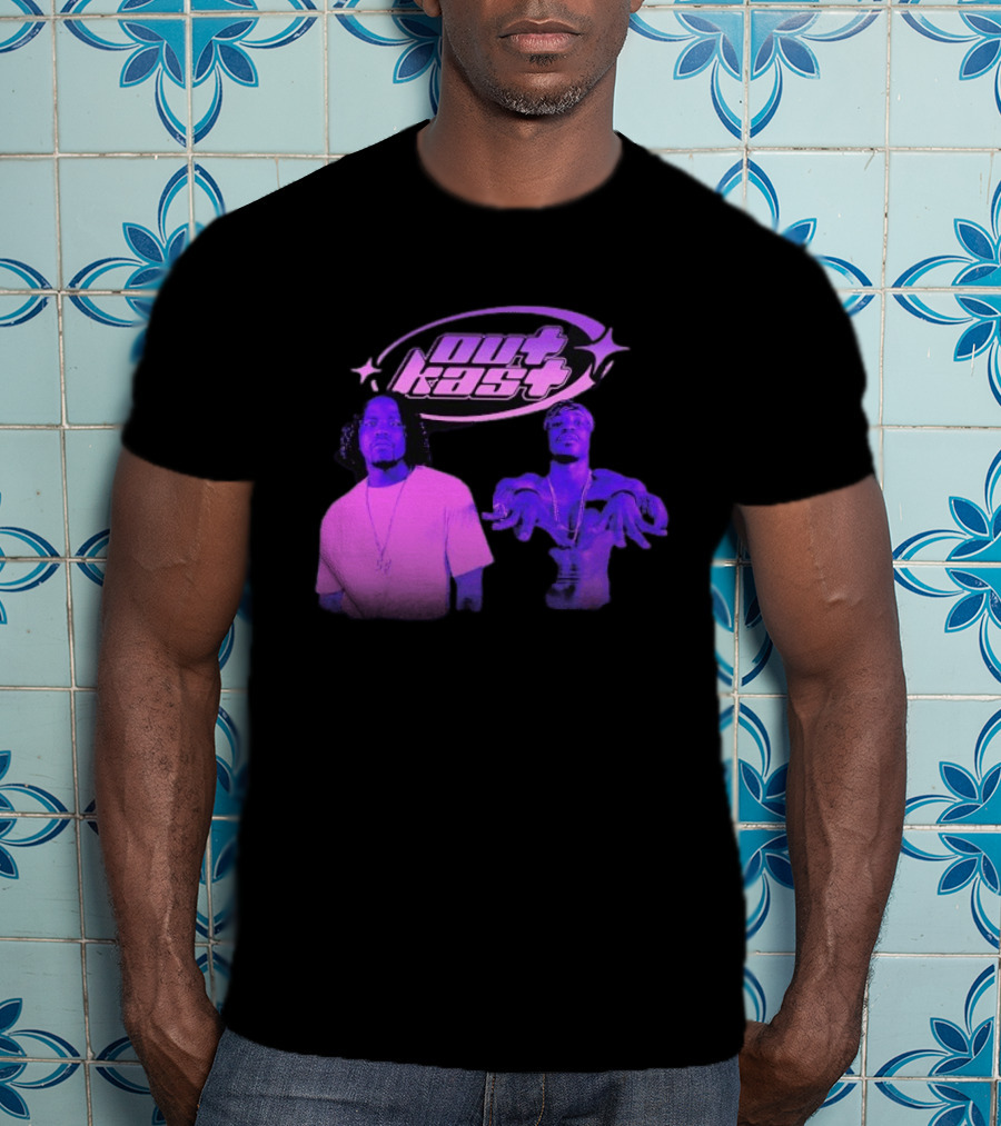 Outkast Big Boi André 3000 Purple Style Iconic Duo T-Shirt