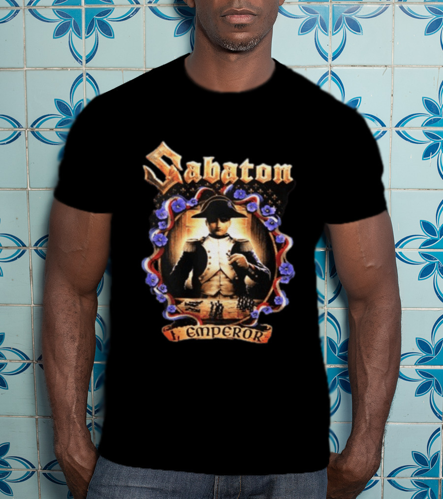 Sabaton Emperor Napoleonic Chessmaster Flower Wreath T-Shirt
