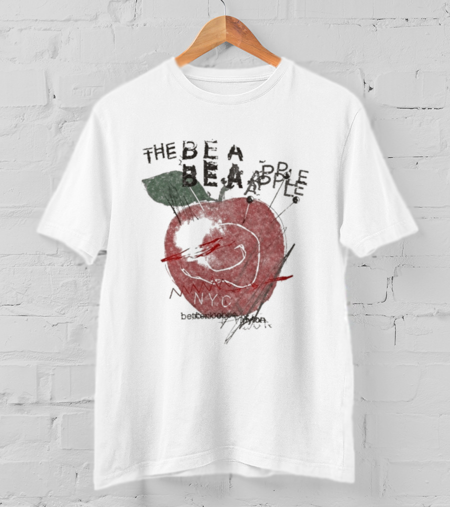 Beabadoobee The Be A Apple NYC Hand Drawn Red Apple T-Shirt
