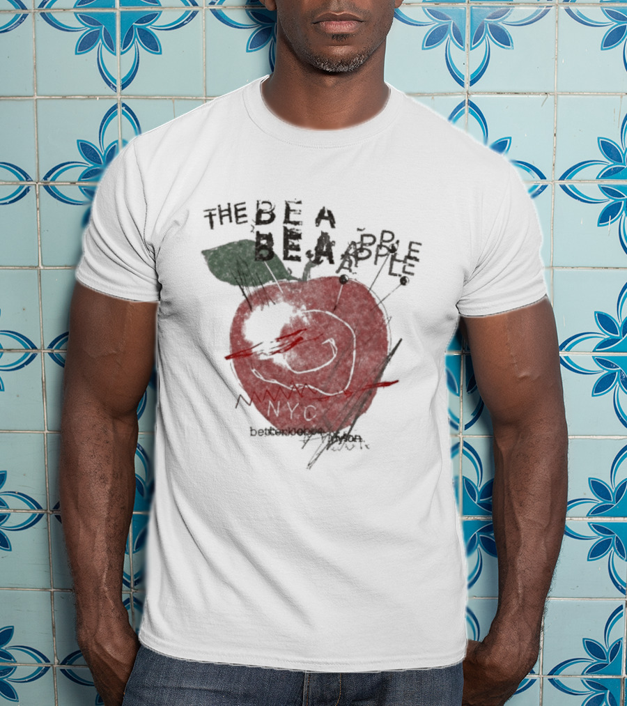Beabadoobee The Be A Apple NYC Hand Drawn Red Apple T-Shirt