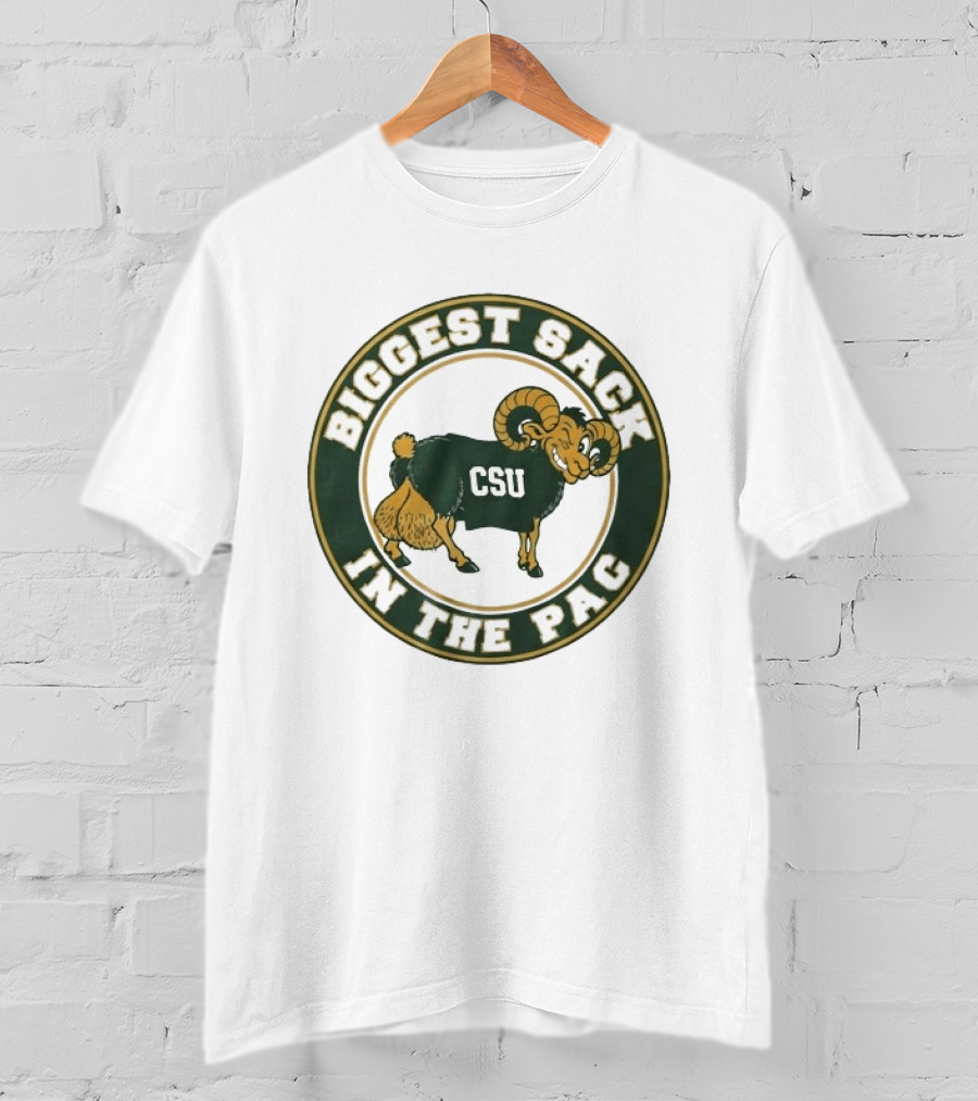 Colorado State Rams CSU Biggest Sack In The PAC Bold Ram T-Shirt