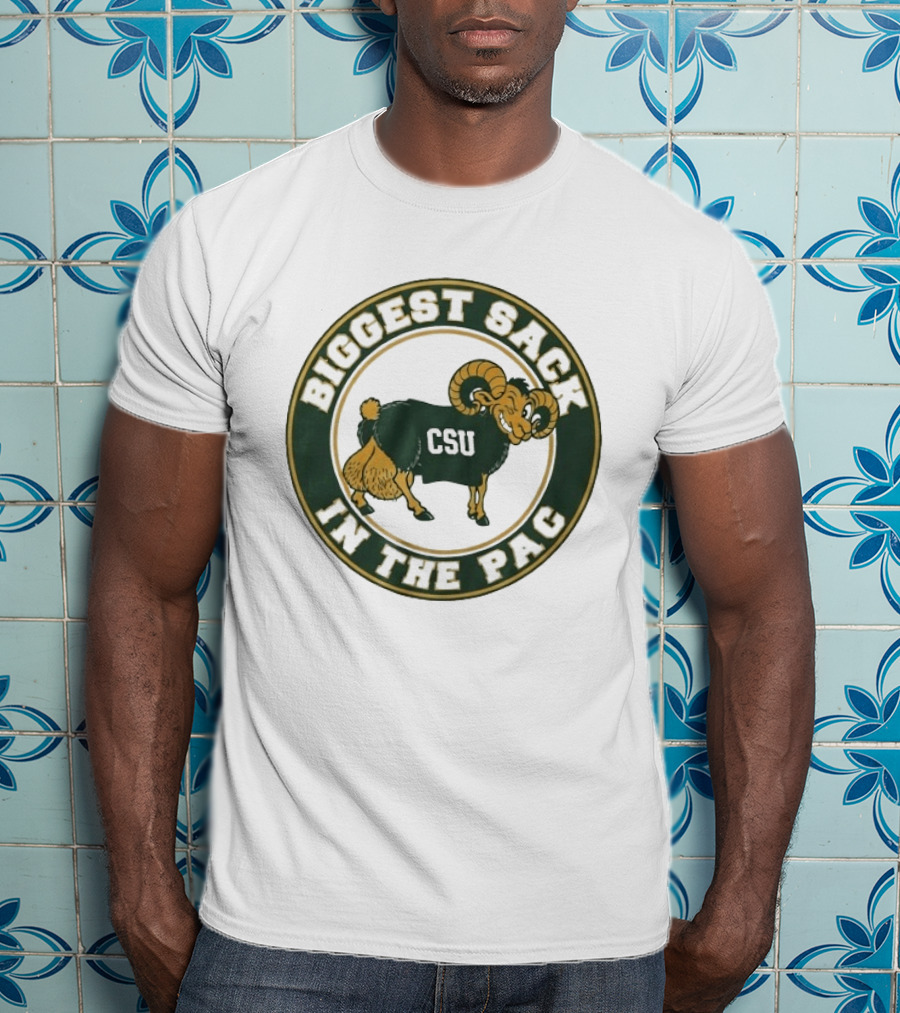 Colorado State Rams CSU Biggest Sack In The PAC Bold Ram T-Shirt