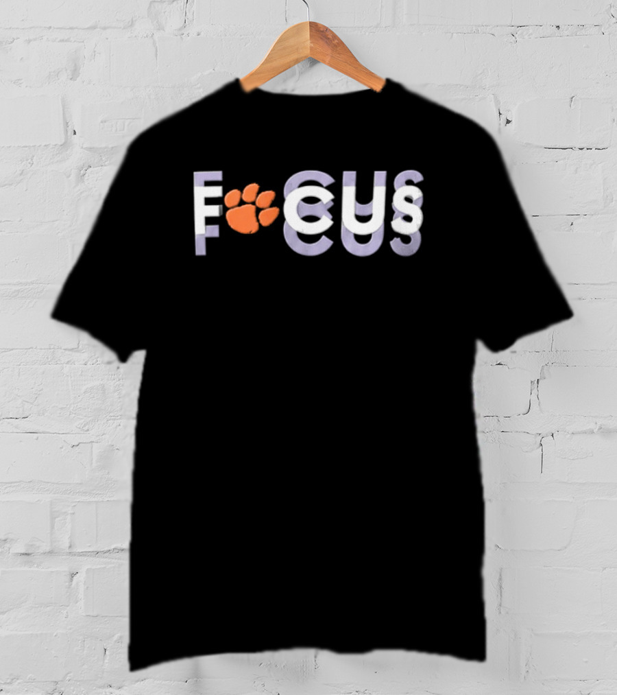 Tait Reynolds Clemson Focus Paw Print T-Shirt