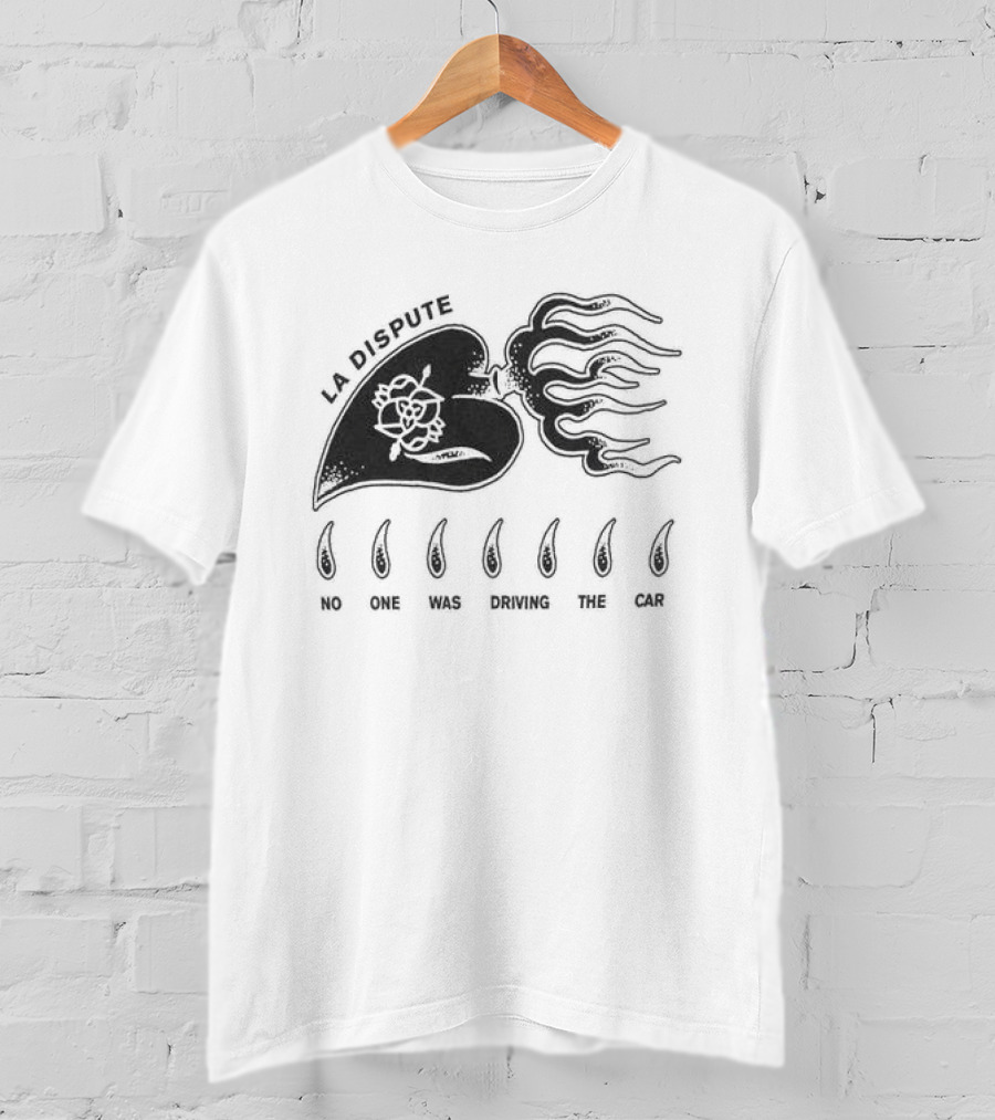 La Dispute Burning Heart Orchid Flame Crying T-Shirt