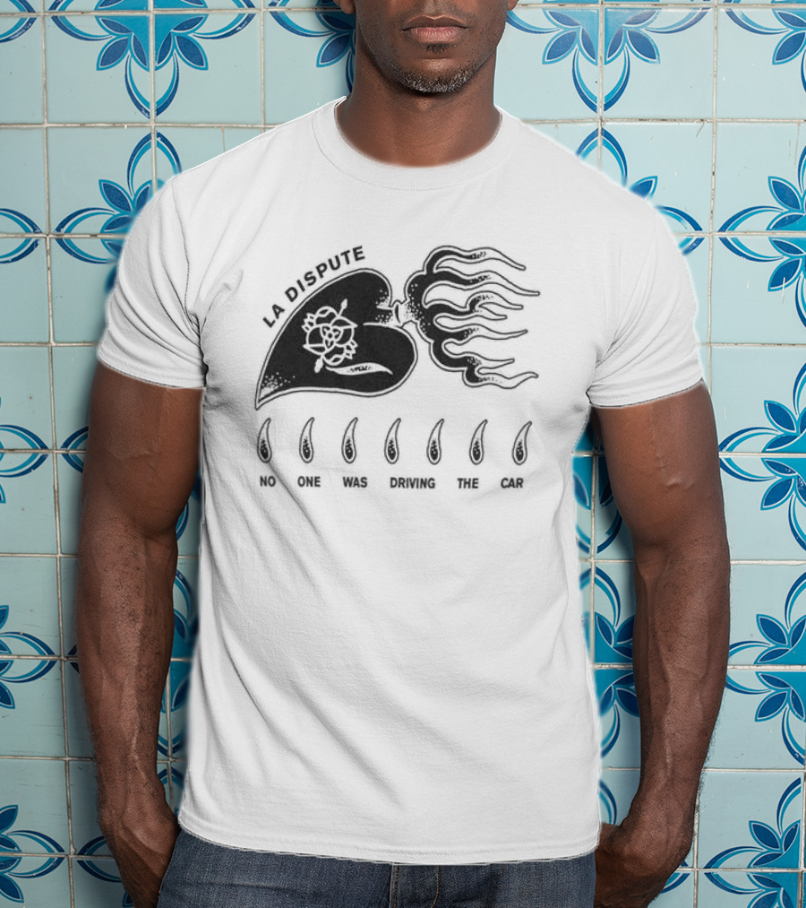 La Dispute Burning Heart Orchid Flame Crying T-Shirt