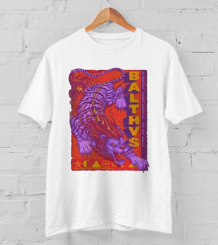Original Balthvs San Diego Oct 2026 Featuring Richard Houghten Vibrant Lion T-Shirt