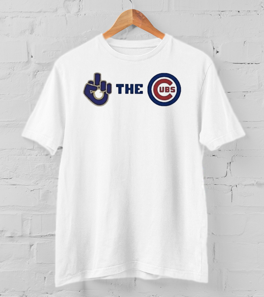Milwaukee Brewers Middle Finger Gesture C Cubs Rivalry T-Shirt