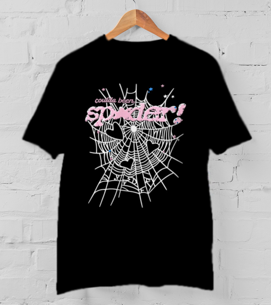 Coulda Been Spider Web Heart Cotton Candy Aesthetic T-Shirt