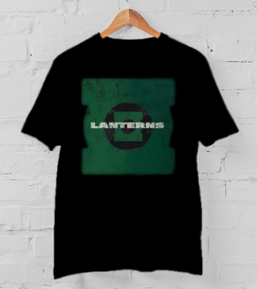 Dc Shop Lanterns Black Camo Green T-Shirt
