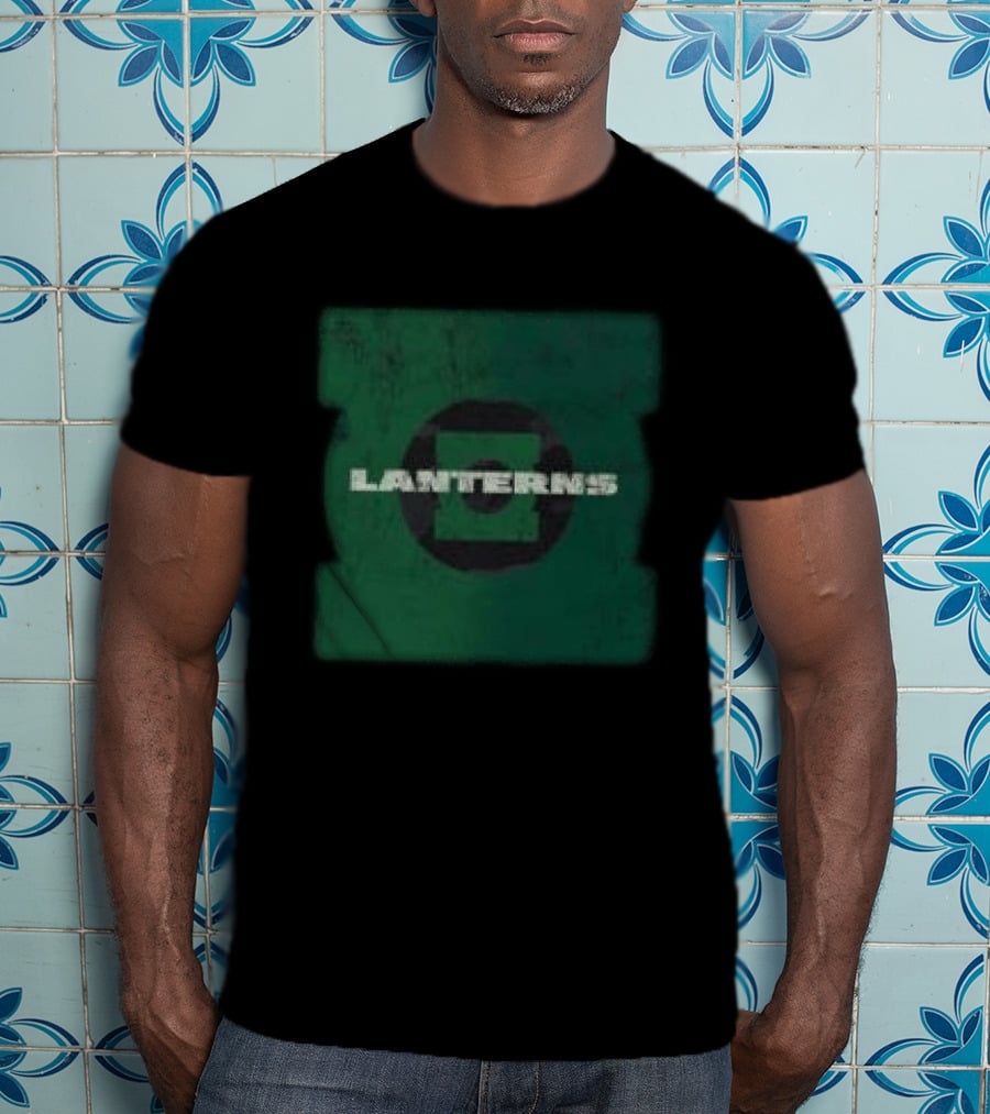 Dc Shop Lanterns Black Camo Green T-Shirt