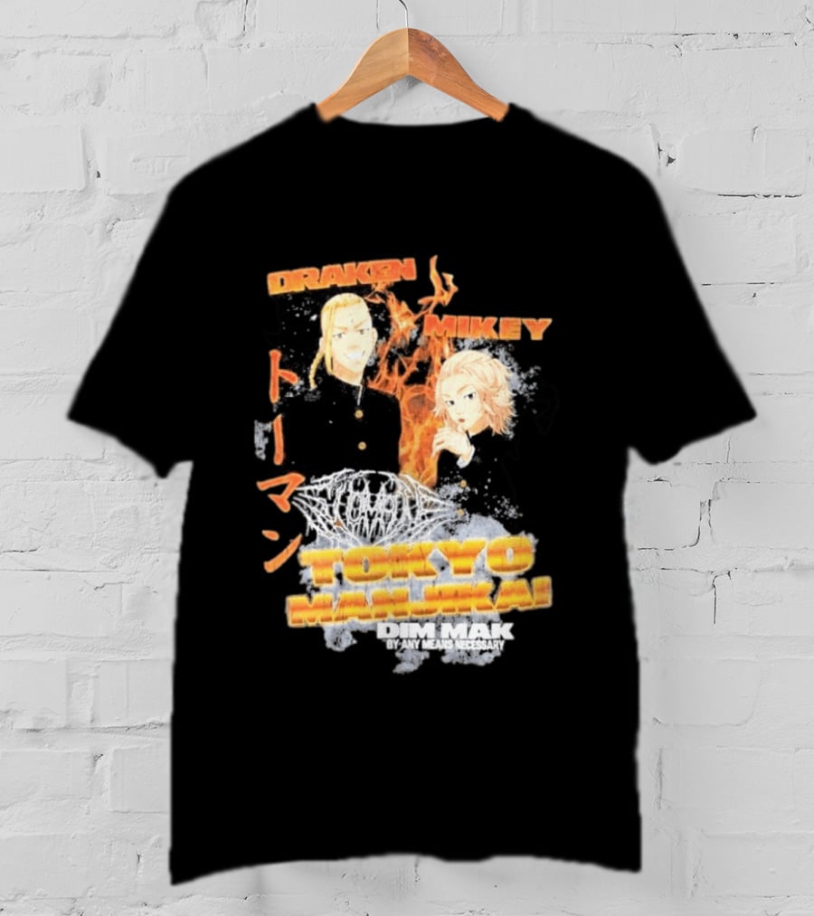 Draken Mikey Tokyo Manji Dim Mak By Any Means Necessary T-Shirt
