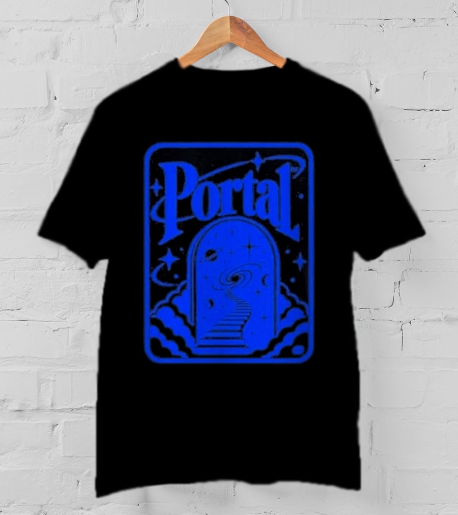 Synaptrix Labs Limited Edition Portal Cosmic Stairway Stars And Planets T-Shirt