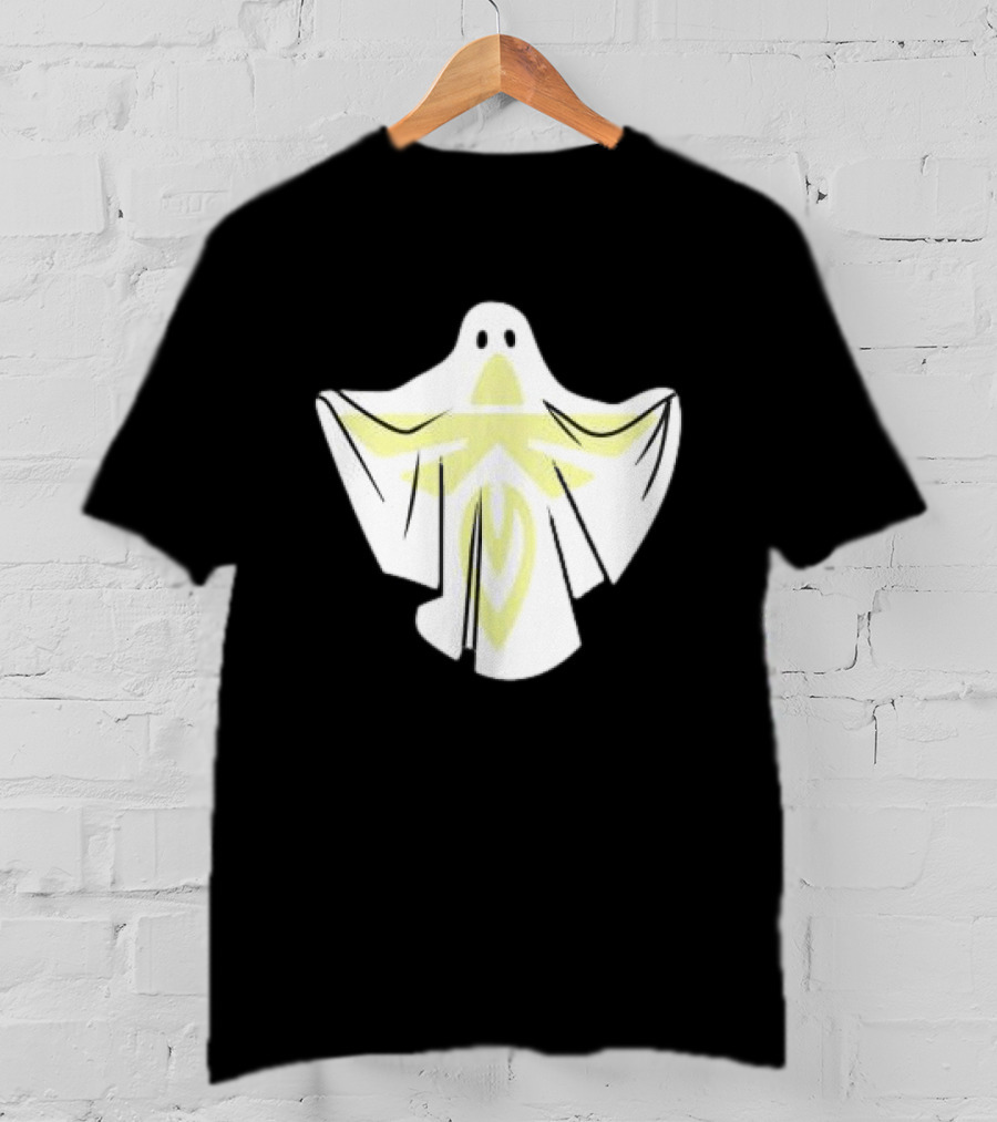 Firefly Store White Blue Ghost Halloween Space T-Shirt