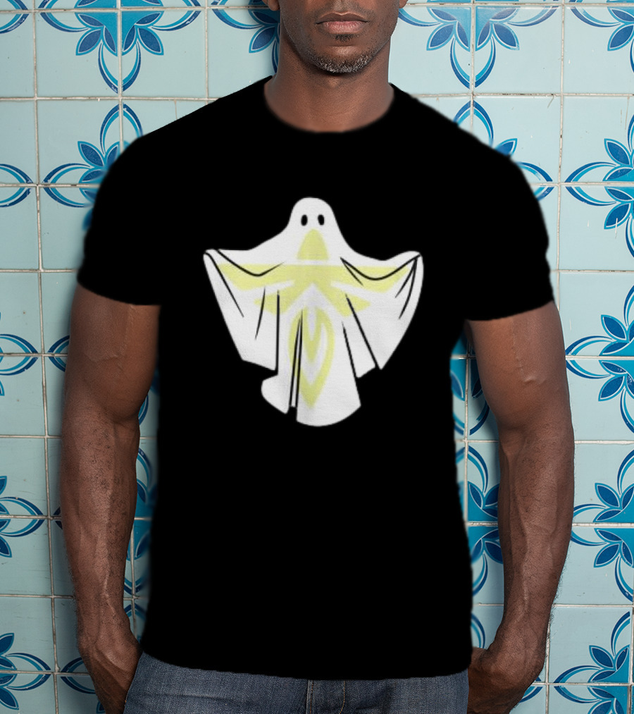 Firefly Store White Blue Ghost Halloween Space T-Shirt