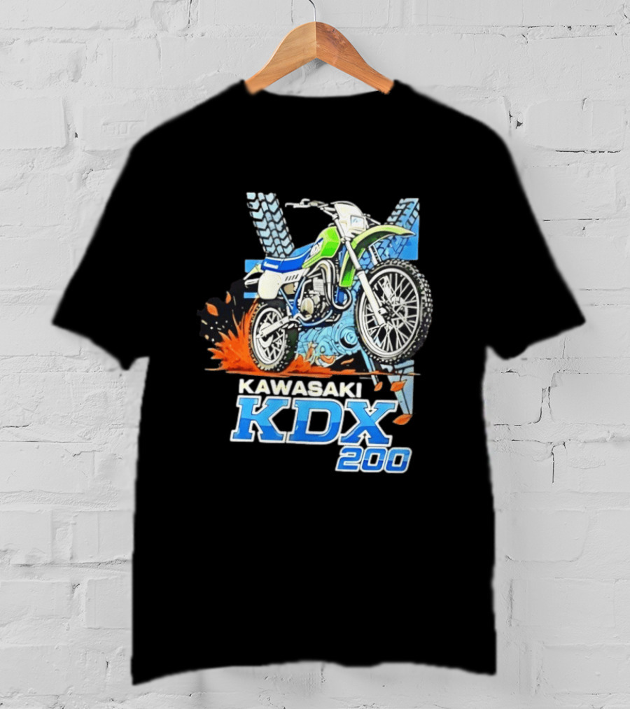 Kawasaki KDX 200 Dirt Bike Adventure Off Road T-Shirt