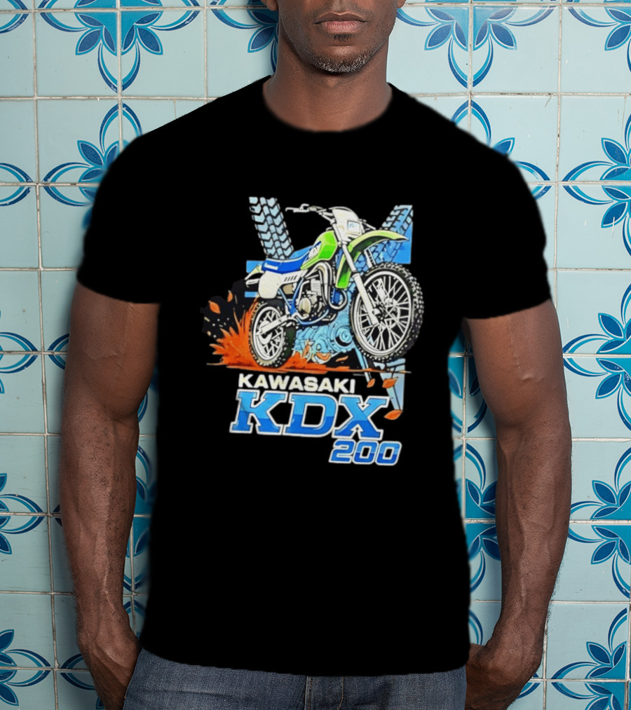 Kawasaki KDX 200 Dirt Bike Adventure Off Road T-Shirt
