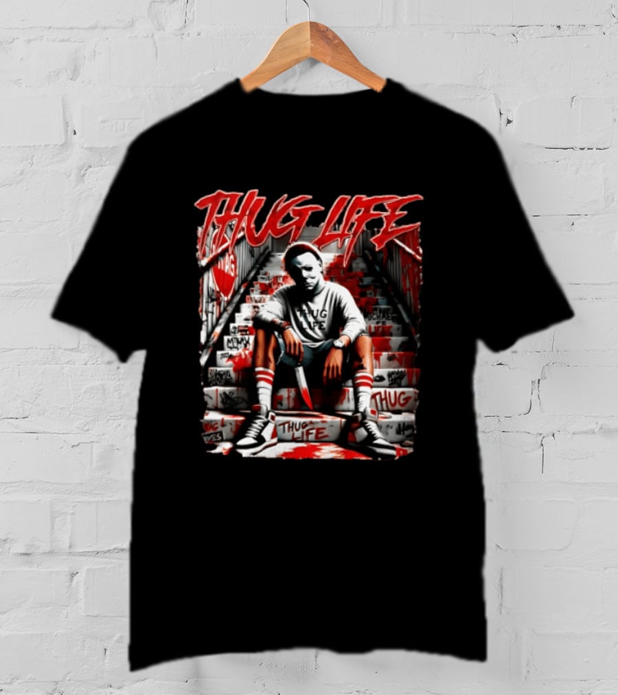 Thug Life Michael Myers Graffiti Street T-Shirt