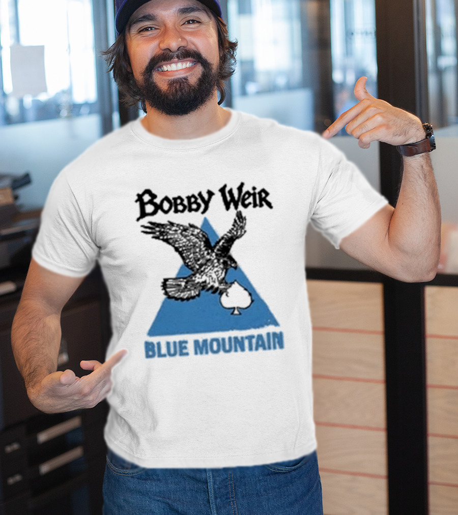 Bobby Weir Blue Mountain Eagle Spade Triangle T-Shirt