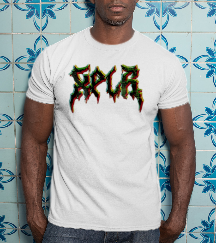 SPUR Glitchy Spiky Metal Font T-Shirt