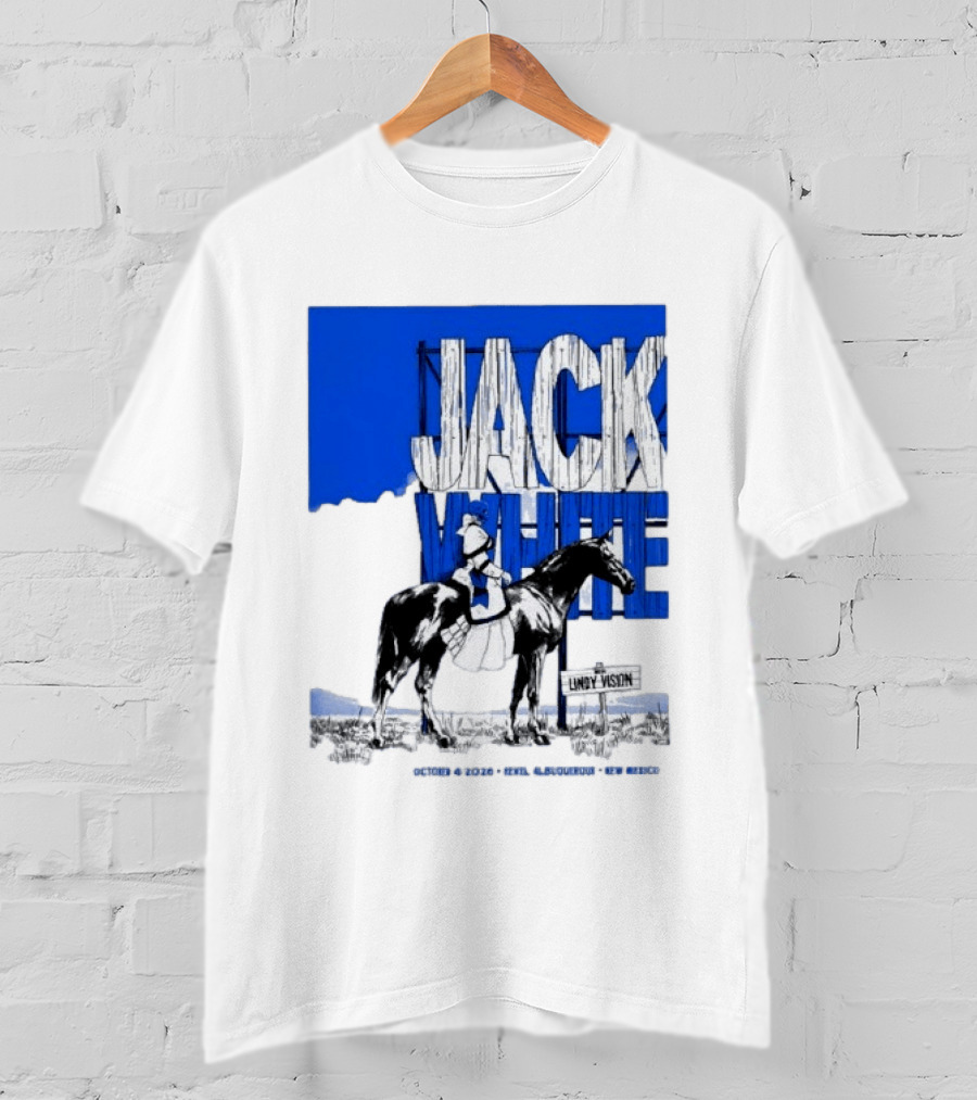 Jack White Live At Revel Entertainment Center Albuquerque October 4 2026 Lindy Vision T-Shirt
