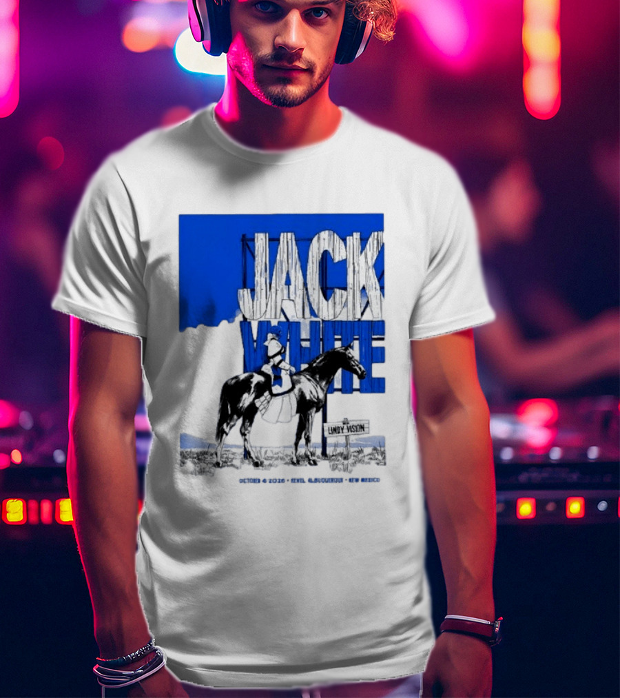 Jack White Live At Revel Entertainment Center Albuquerque October 4 2026 Lindy Vision T-Shirt