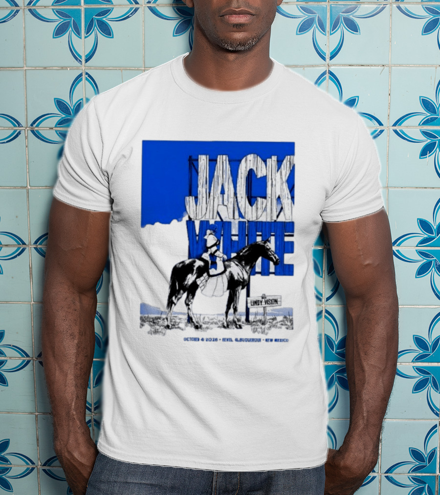 Jack White Live At Revel Entertainment Center Albuquerque October 4 2026 Lindy Vision T-Shirt