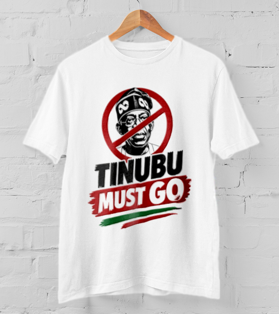 Tinubu Must Go Traditional Cap Crossed Out T-Shirt