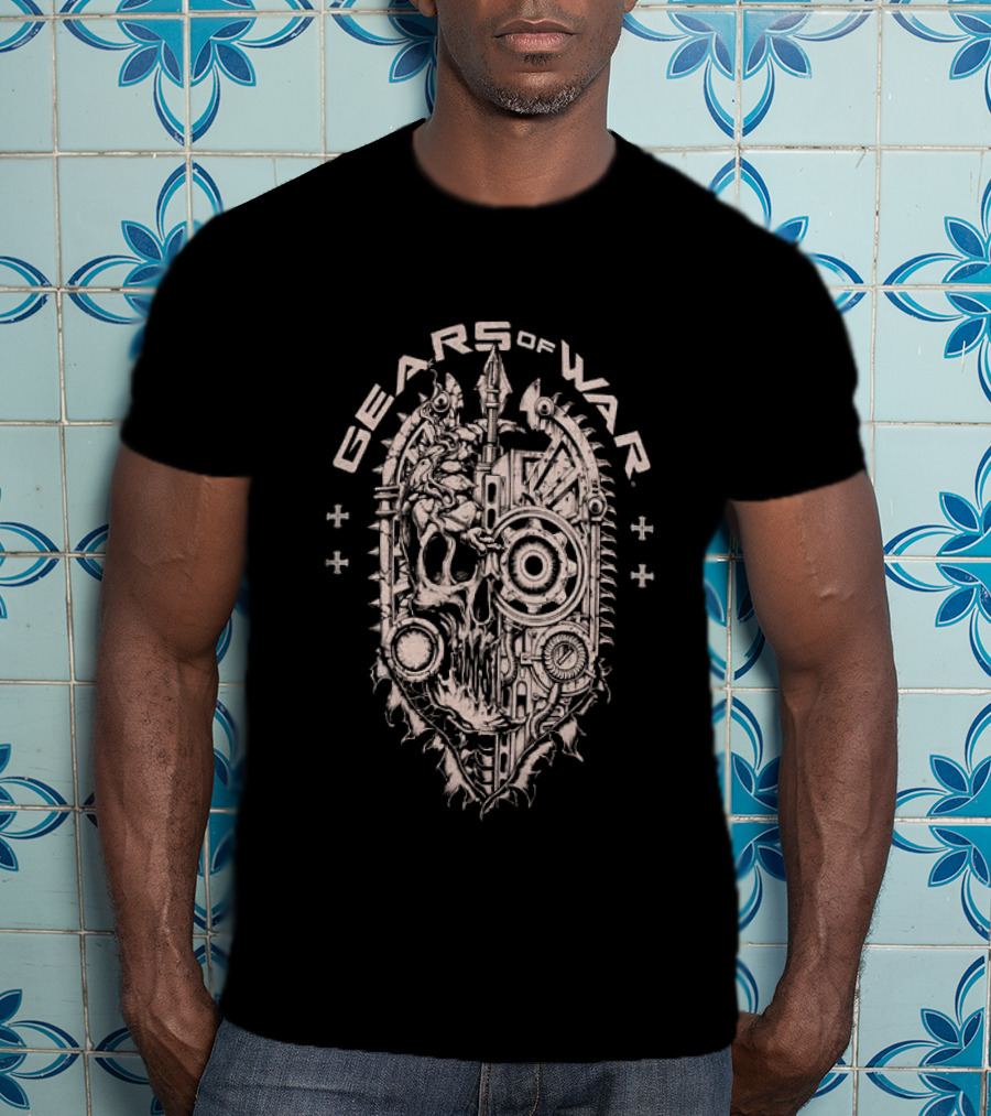 Affliction Clothing Gears Of War Skull T-Shirt