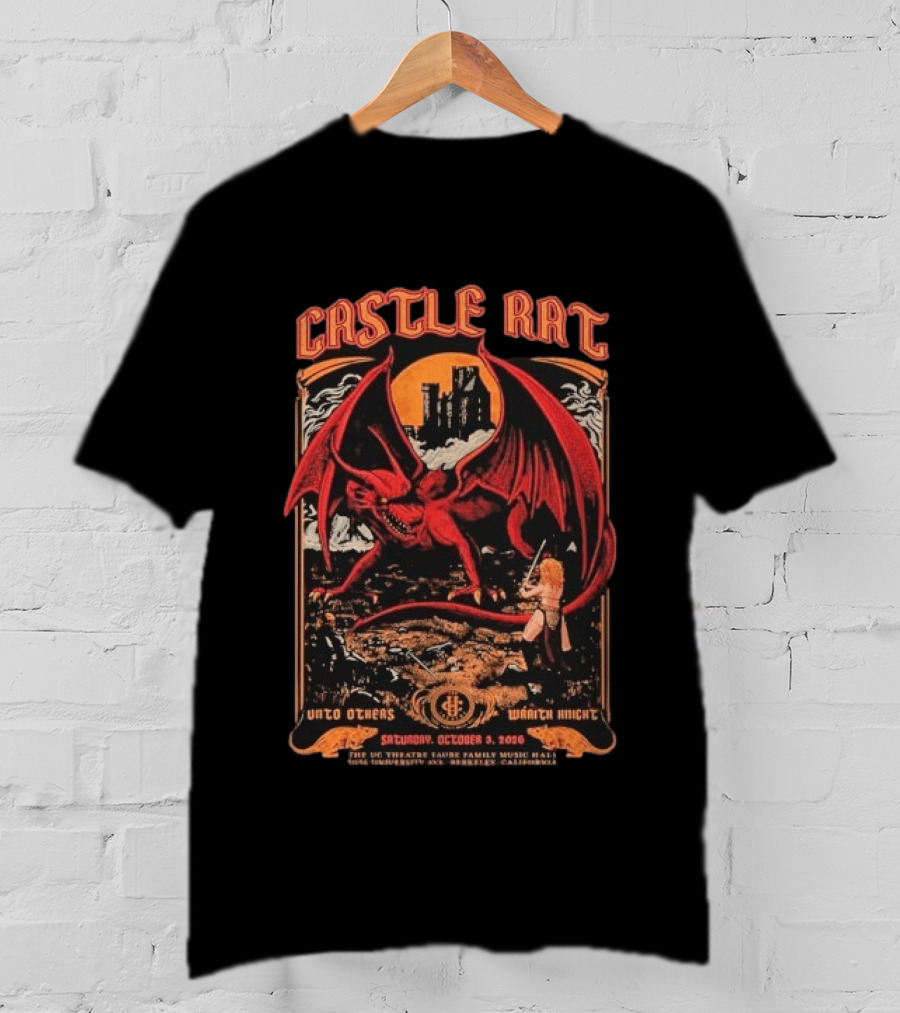 Castle Rat Berkeley Summon The Beasts Tour 2026 UC Theatre California October 3 Unto Others Wraith Knight T-Shirt