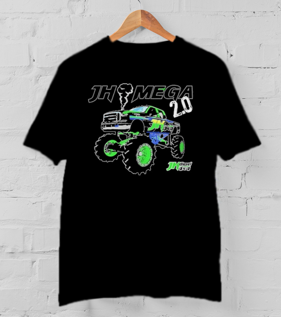 Cleetus Mcfarland JH Mega 2.0 Mud Truck Monster Rally T-Shirt