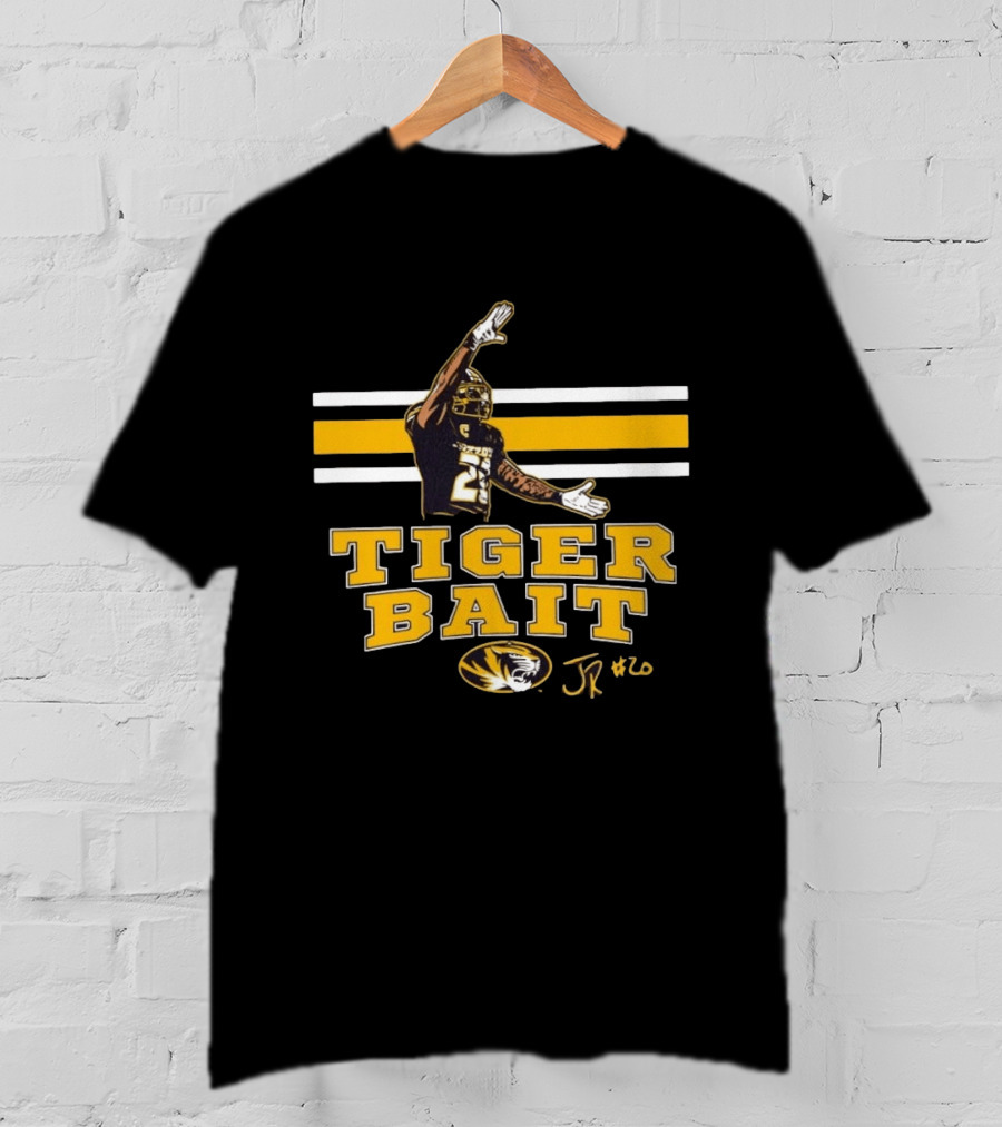 Missouri Tigers Football Tiger Bait JR #20 Jamal Roberts T-Shirt