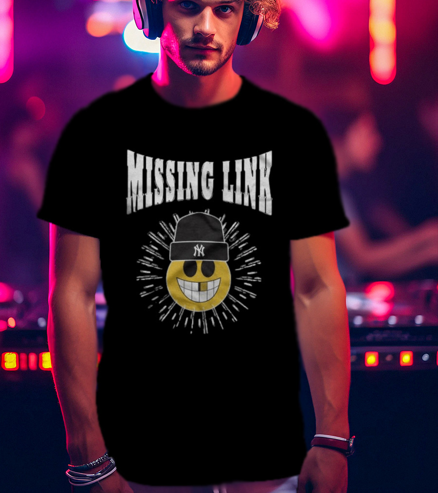 Closed Casket Activities Missing Link Smiley NY Cap T-Shirt