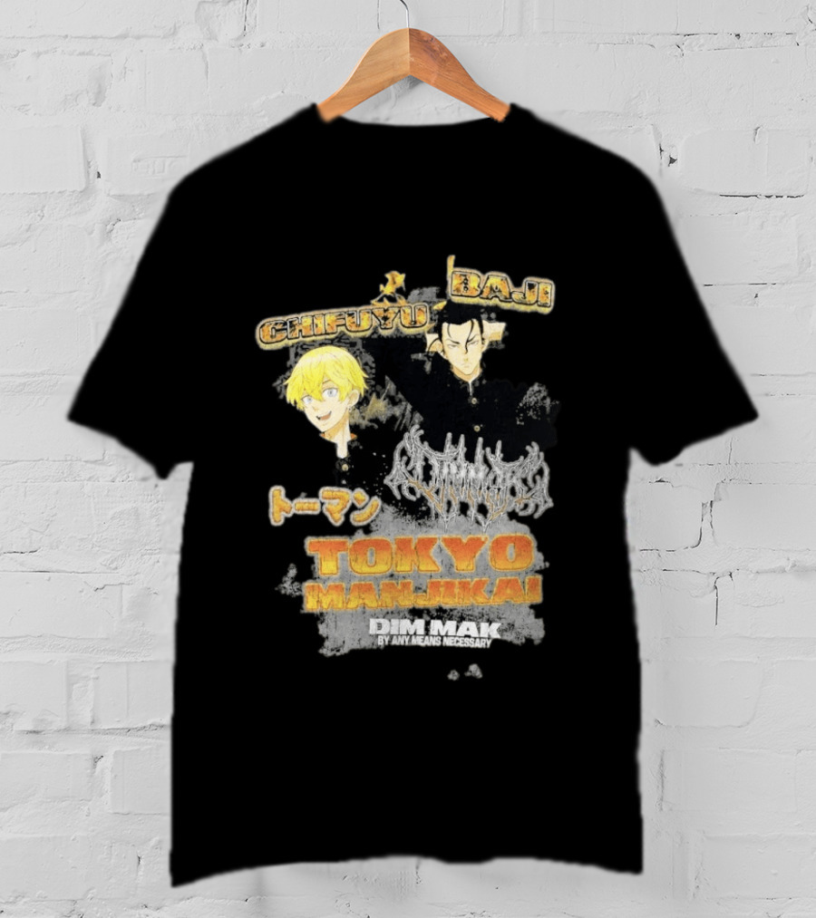 Tokyo Manji Dim Mak Collection Baji Chifuyu Tokyo Revengers T-Shirt
