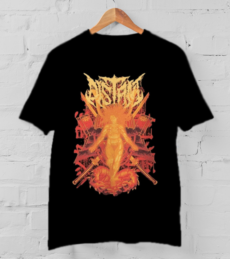 Distant Burning Daath Fiery Angelic Warrior And Swords With Flaming Sun Aesthetic T-Shirt