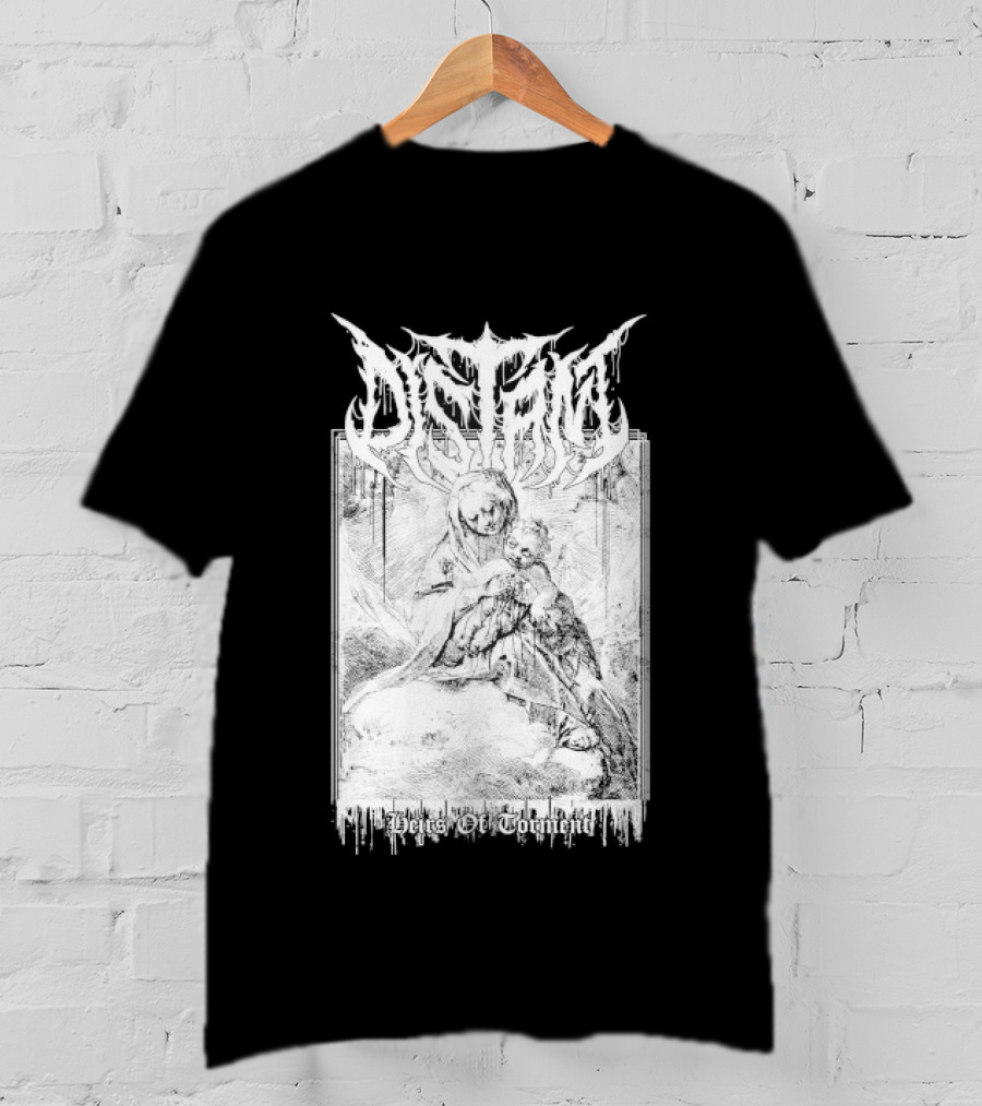 Distant Heirs Of Torment Angelic Figure Holding Sword Fantasy T-Shirt