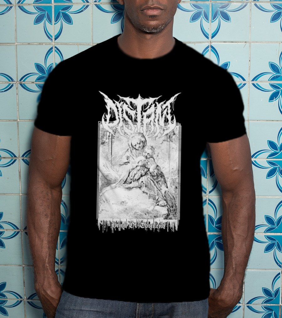 Distant Heirs Of Torment Angelic Figure Holding Sword Fantasy T-Shirt