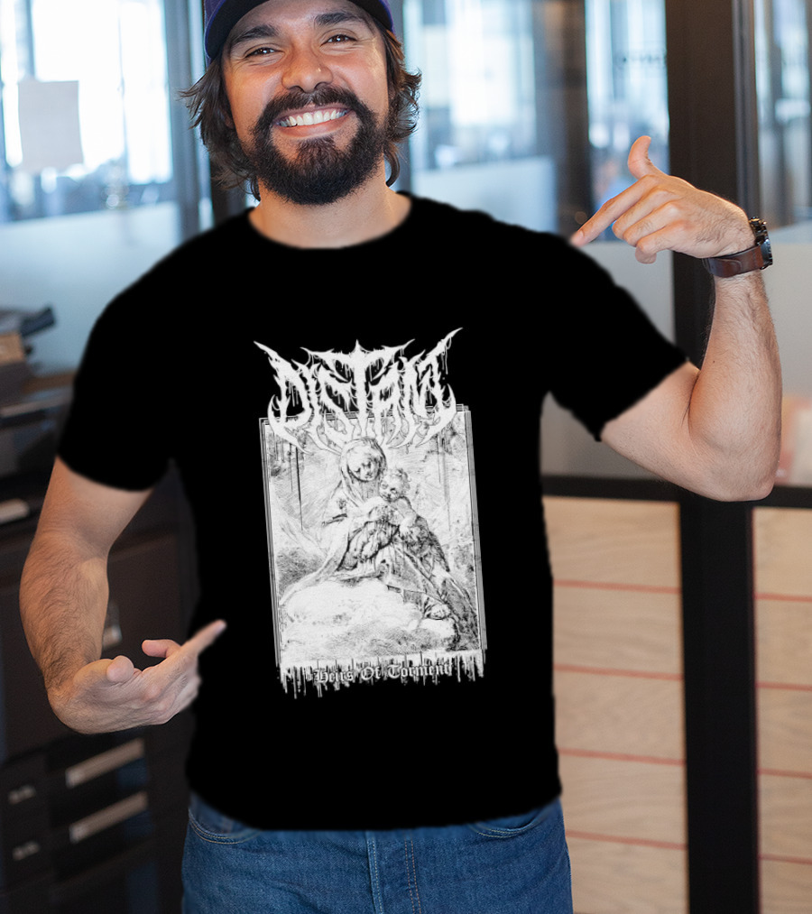 Distant Heirs Of Torment Angelic Figure Holding Sword Fantasy T-Shirt