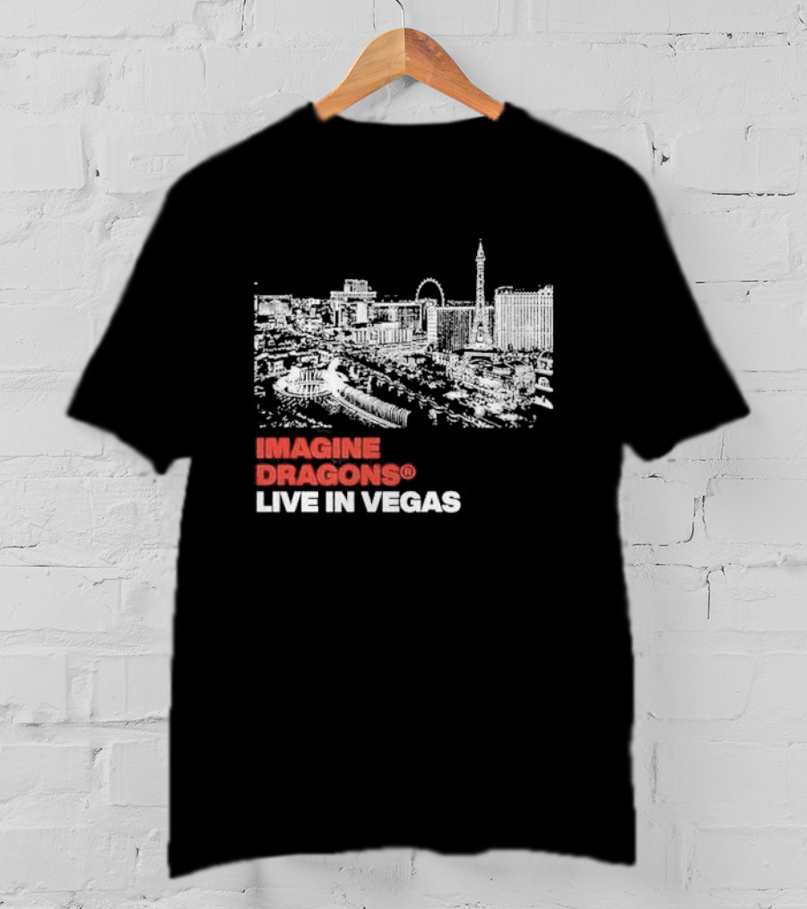 Imagine Dragons Live In Vegas Skyline Concert T-Shirt
