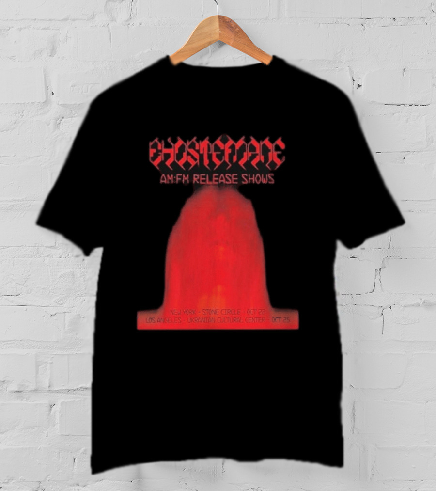 Ghostemane AM:FM Release Shows New York Stone Circle Oct 22 Los Angeles Ukrainian Cultural Center Oct 25 T-Shirt