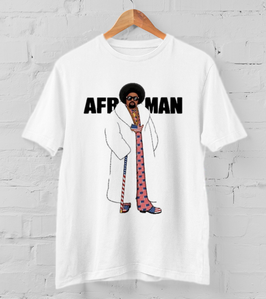 Afroman Freedom Of Speech Wine & Big Coat Tour 2026 Stars And Stripes Suit And Cane Outfit T-Shirt