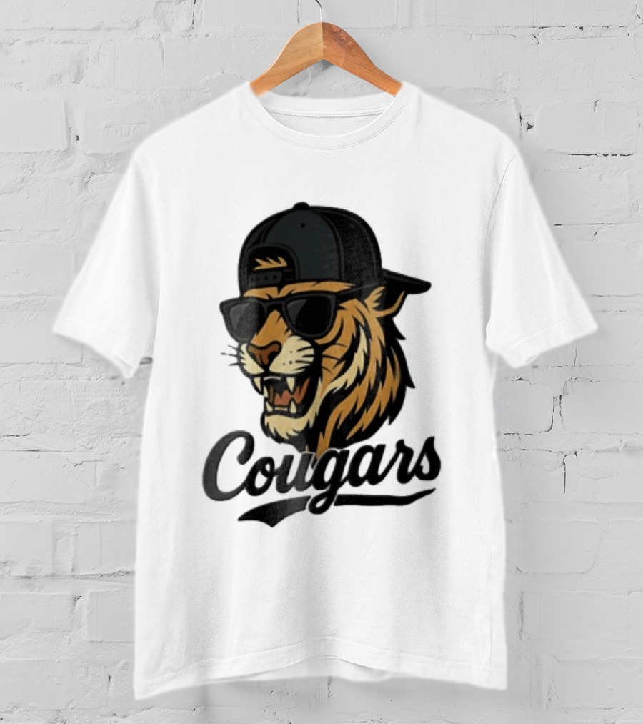 Cougars Tiger Sunglasses Baseball Cap Swagger T-Shirt