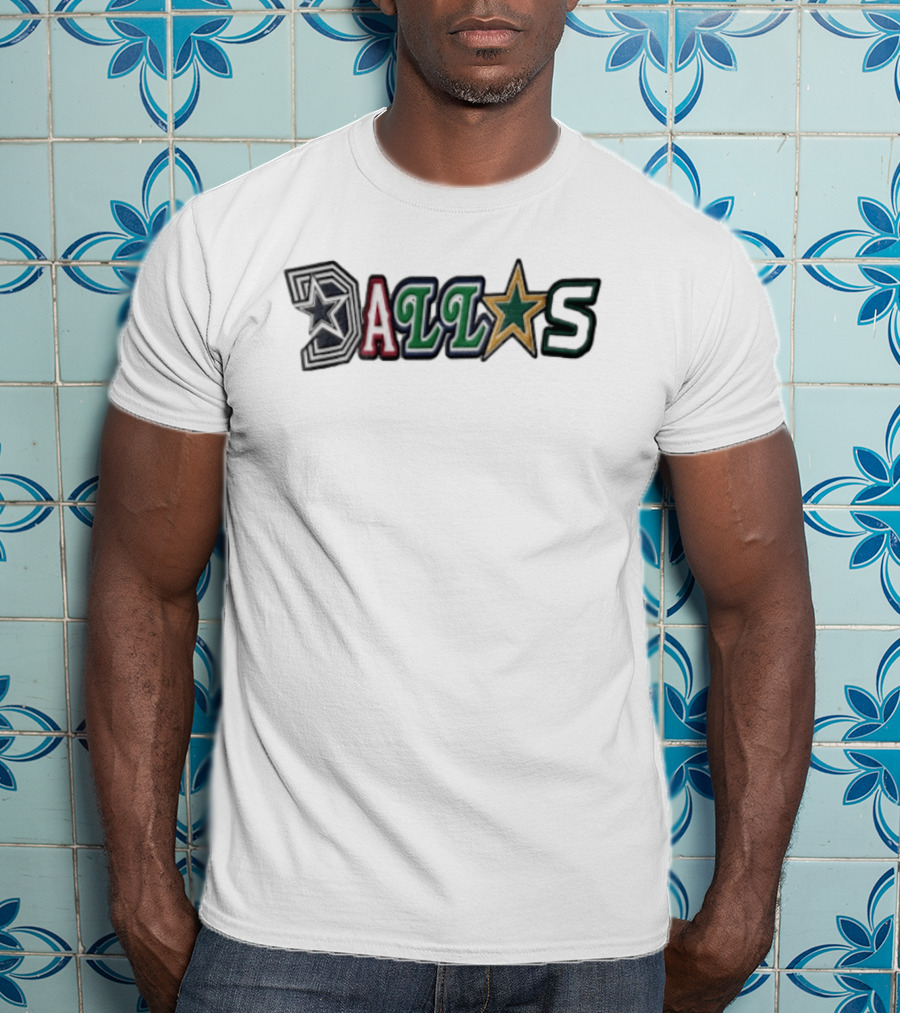 Dallas Cowboys Dallas Stars City Name Sports Team Logos T-Shirt