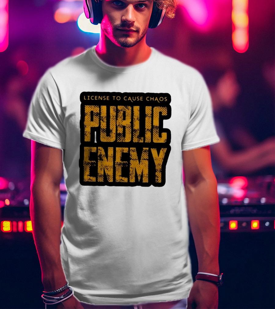 License To Cause Chaos Public Enemy T-Shirt