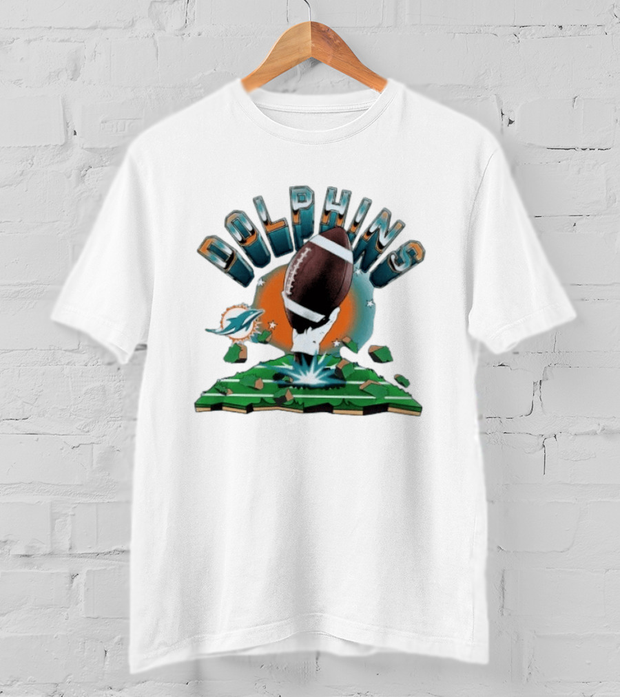 Miami Dolphins Football Explode 2026 Clubhouse T-Shirt