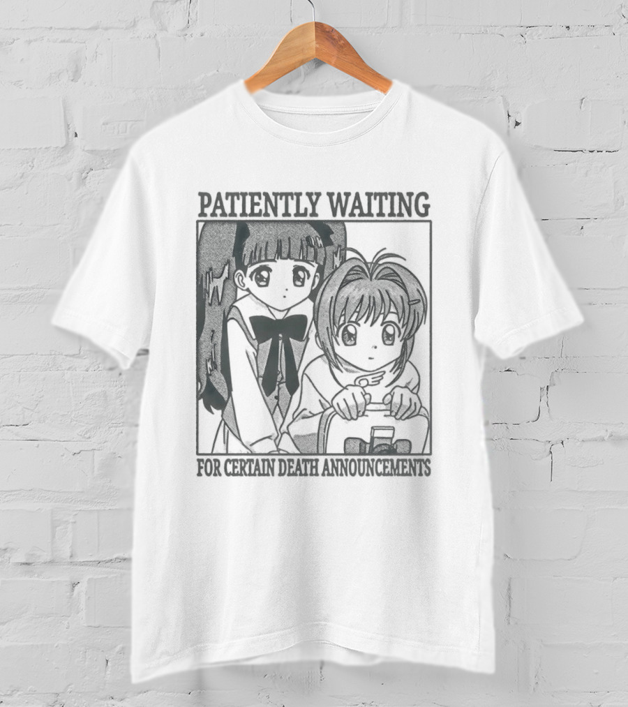 Patiently Waiting For Certain Death Anime Aesthetic T-Shirt