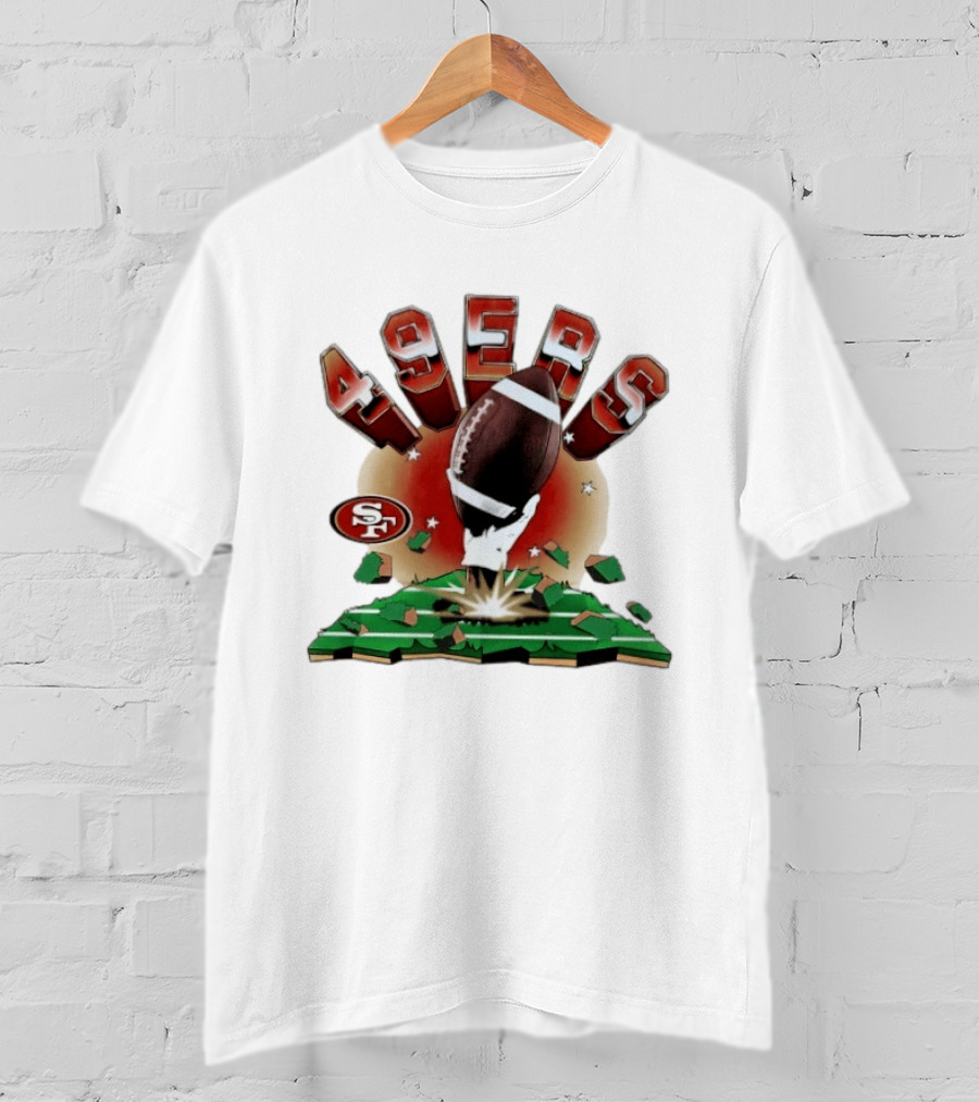San Francisco 49ers Explosive Football 2026 Clubhouse T-Shirt