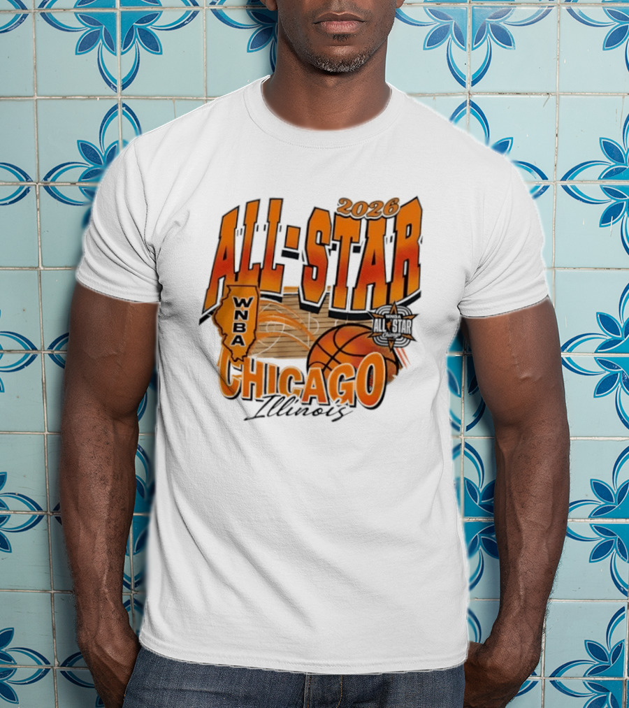 WNBA All Star 2026 Chicago Illinois Basketball Event T-Shirt