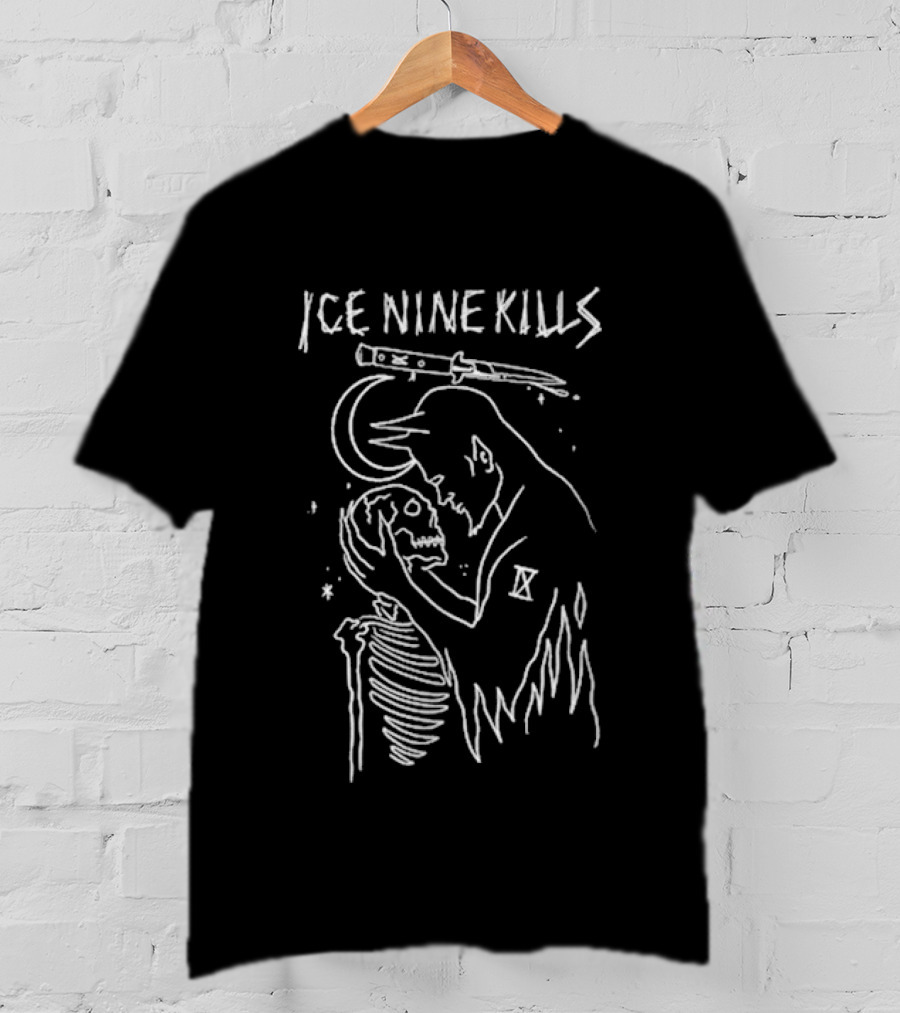 Ice Nine Kills Skull Embrace With Hand And Sword And Grim Reaper T-Shirt