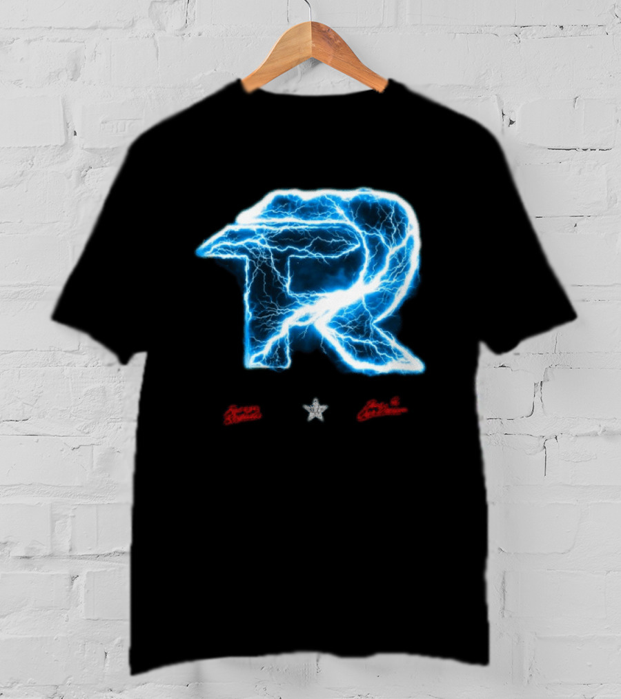 Fuerza Regida Lightning R Blue Electric Energy T-Shirt