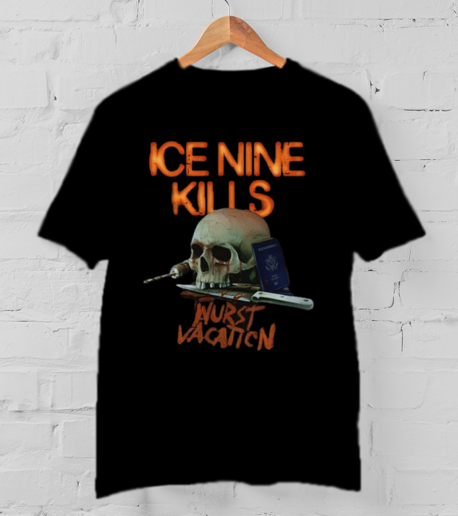 Ice Nine Kills Skull Passport Wurst Vacation T-Shirt